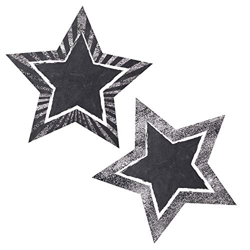 Schoolgirl Style - Twinkle Twinkle You’re A STAR! Chalkboard Stars Colorful Cut-Outs, Classroom Décor, 36 Pieces