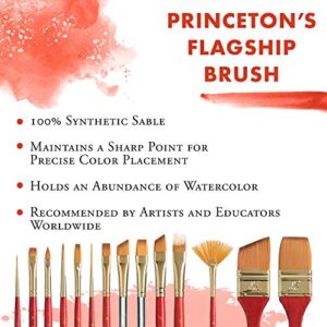 Princeton Heritage, Series 4050, Synthetic Sable Paint Brush for Watercolor, Round, 2