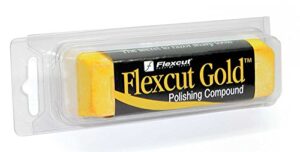 flexcut gold polishing compound, 6 oz bar, (pw11)