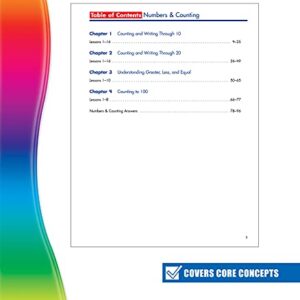 Spectrum Preschool Numbers and Counting Math Workbook, Ages 3 to 6, Preschool Math Numbers and Counting, Practice Writing Numbers 0-20, Comparing Numbers of Objects, and Counting to 100 - 96 Pages