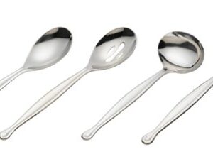 Ginkgo International Corrie 4-Piece Stainless Steel Hostess Serving Set