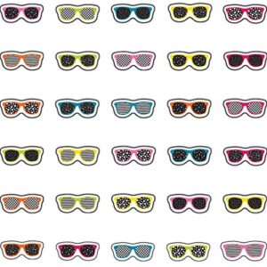 Carson Dellosa – School Pop Sunglasses Mini Colorful Cut-Outs, Classroom Décor, 33 Pieces