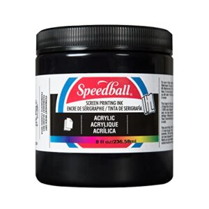 Speedball Acrylic Screen Printing Ink, 8-Ounce, Black