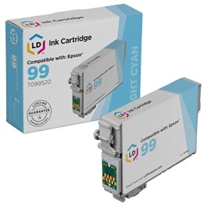 ld products remanufactured ink cartridge replacement for epson 99 t099520 (light cyan) for use in artisan 700, 710, 725, 730, 810, 835, 837