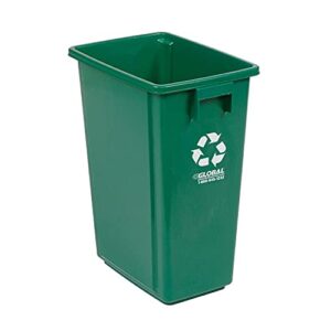 global industrial recycling container, 15 gallon, 12″ w x 18″ d x 24″ h, green