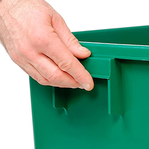 Global Industrial Recycling Container, 15 Gallon, 12" W X 18" D X 24" H, Green