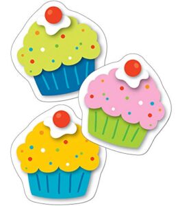 carson dellosa – cupcakes mini colorful cut-outs, classroom décor, 36 pieces