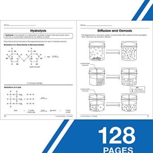 Carson Dellosa The 100 Series: Biology Workbook—Grades 6-12 Science, Matter, Atoms, Cells, Genetics, Elements, Bonds, Classroom or Homeschool Curriculum (128 pgs)
