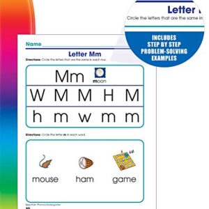 Spectrum Kindergarten Phonics Workbook, Ages 5 to 6, Kindergarten Phonics Workbooks, Letter Recognition, Alphabet Order, Vowel and Consonant Sound Practice - 144 Pages