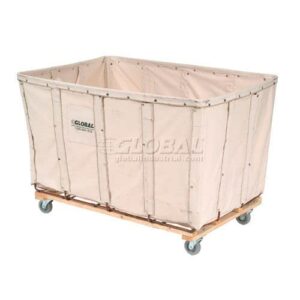 Canvas Basket Bulk Truck, 16 Bushel, 40" L x 28-1/4"W x 30-1/2"H