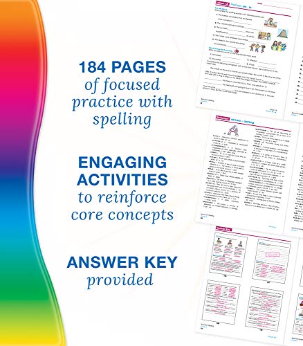 Spectrum 6th Grade Spelling Workbook, Grammar and Handwriting Practice With Root Words, Diphthongs, Prefixes, Suffixes, 6th Grade Workbook With English Dictionary, Classroom or Homeschool Curriculum