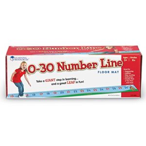 Learning Resources 0-30 Number Line Floor Mat, Blue