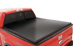 lund genesis tri-fold soft folding truck bed tonneau cover | 95073 | fits 2009 – 2014 ford f-150 6′ 7″ bed (78.8″)