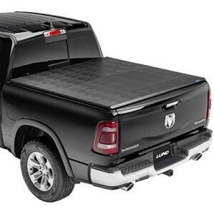 lund genesis tri-fold soft folding truck bed tonneau cover | 95064 | fits 2009 – 2018, 2019 – 2020 classic dodge ram 1500 6′ 6″ bed (78″)