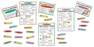 carson-dellosa writing modes bulletin board set, grades 1 to 5, ages 6 to 11