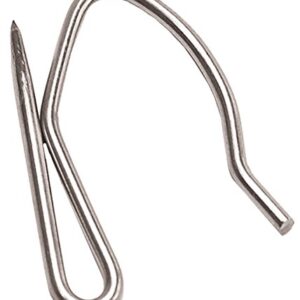 RV Designer A113 Stainless Steel Drape Hook, 14 Per Pack, Window Covering Hardware