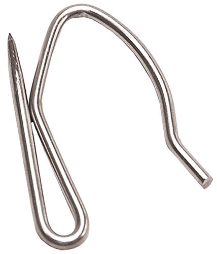 RV Designer A113 Stainless Steel Drape Hook, 14 Per Pack, Window Covering Hardware