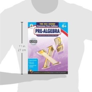 Carson Dellosa | Pre-Algebra Workbook | 6th–8th Grade, 128pgs (The 100+ Series™)