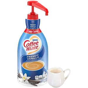 Nestle Coffee mate Coffee Creamer, French Vanilla, Concentrated Liquid Pump Bottle, Non Dairy, No Refrigeration, 50.7 Fl. Oz (Pack of 2)