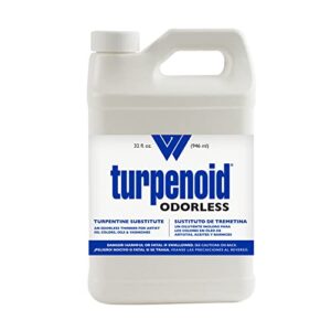 weber odorless turpenoid, artist paint thinner and cleaner, 946ml (32 fl oz) bottle, 1 each