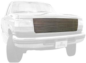 compatible with ford bronco (1992-1998), f-150, super duty billet grille, polished, 1 pc, replacement – pn #20535