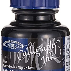 Winsor & Newton Calligraphy Ink Bottle, 30ml, Black