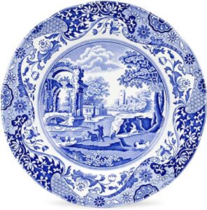 spode blue italian dinner plates – set of 4 (10.5 inch dinner plate)