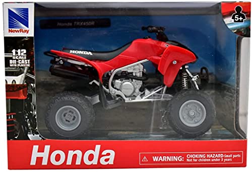 New-Ray Toys 1:12 Scale Replica - TRX450R - Red 57093A