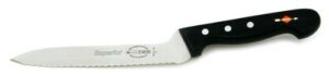 f. dick 7” off set bread/utility knife. serrated edge.