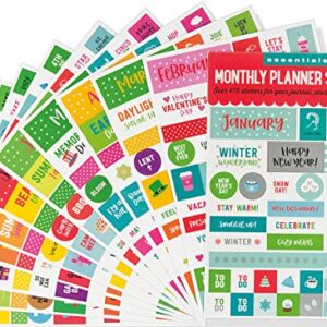 Essentials Month By Month Planner Stickers (set of 475 stickers)