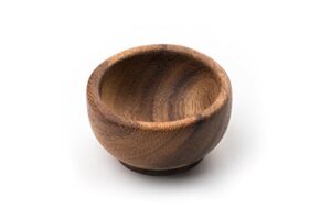 ironwood gourmet acacia condiment cup, 2.75 x 2.75 x 1.5 inches, brown