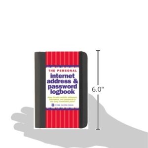 The Personal Internet Address & Password Logbook (removable cover band for security)