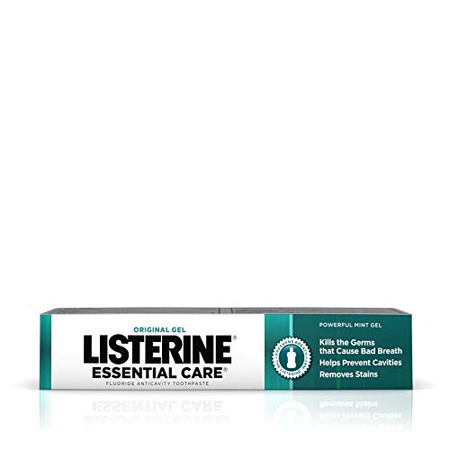 Listerine Essential Care Toothpaste, Powerful Mint Gel, 4.2 Ounce