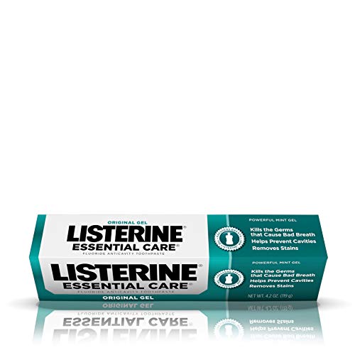 Listerine Essential Care Toothpaste, Powerful Mint Gel, 4.2 Ounce