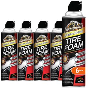 armor all 14900 tire foam ultra shine, 18-fluid ounce cans (pack of 6)