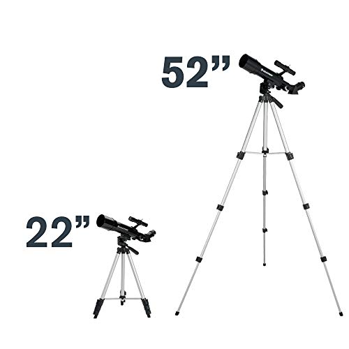 Celestron - 50mm Travel Scope - Portable Refractor Telescope - Fully-Coated Glass Optics - Ideal Telescope for Beginners - BONUS Astronomy Software Package