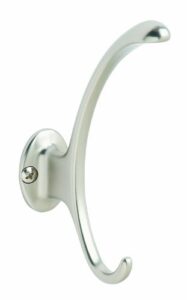 amerock h55472s contempory coat and hat hook – silver