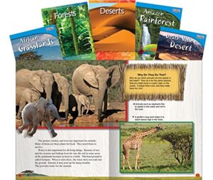 teacher created materials – classroom library collections: earth’s ecosystem – 5 book set – grades 3-5 – guided reading level n – o