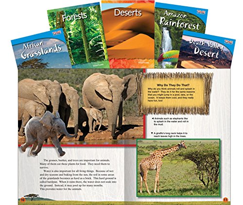 Teacher Created Materials - Classroom Library Collections: Earth's Ecosystem - 5 Book Set - Grades 3-5 - Guided Reading Level N - O