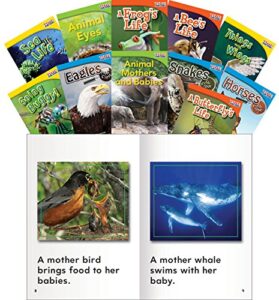 teacher created materials – classroom library collections: animals and insects – 11 book set – grades 1-2 – guided reading level e – j