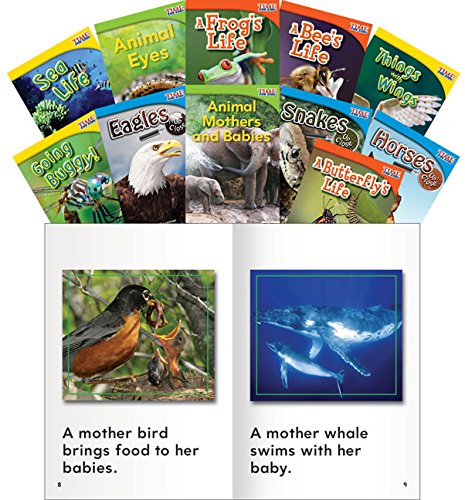 Teacher Created Materials - Classroom Library Collections: Animals and Insects - 11 Book Set - Grades 1-2 - Guided Reading Level E - J