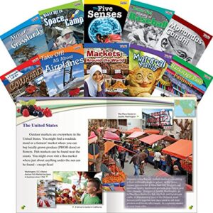 Teacher Created Materials - TIME for Kids Informational Text Readers Set 1 - 10 Book Set - Grade 3 - Guided Reading Level M - Q
