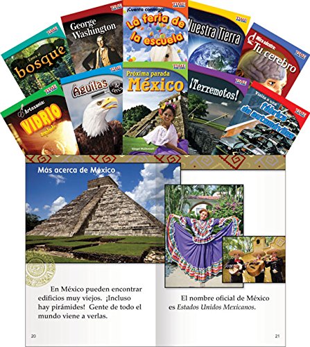 Teacher Created Materials - TIME for Kids Informational Text (Spanish) Set 1 - 10 Book Set - Grade 2 - Guided Reading Level I - M