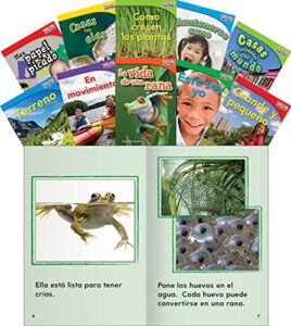 teacher created materials – time for kids informational text readers (spanish) set 1 – 10 book set – grade 1 – guided reading level a – i