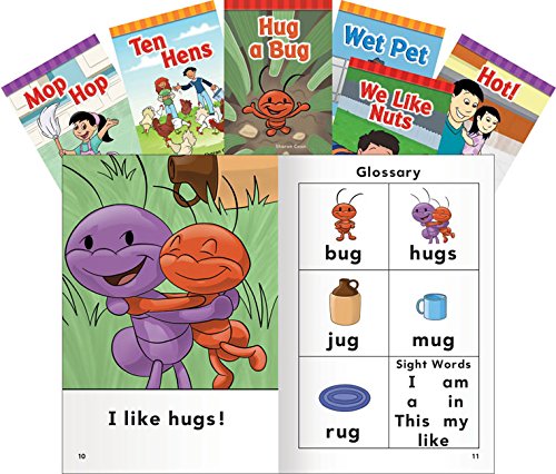 Teacher Created Materials - Classroom Library Collections: Short E,O,U Rimes - 6 Book Set - Grades Prek-1 - Guided Reading Level A - B