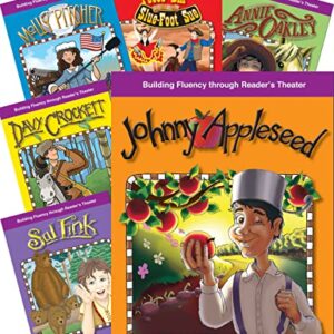 Teacher Created Materials - Reader's Theater: American Tall Tales and Legends - 8 Book Set - Grades 3-5 - Guided Reading Level I - S