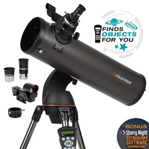 Celestron - NexStar 130SLT Computerized Telescope - Compact and Portable - Newtonian Reflector Optical Design - SkyAlign Technology - Computerized Hand Control - 130mm Aperture