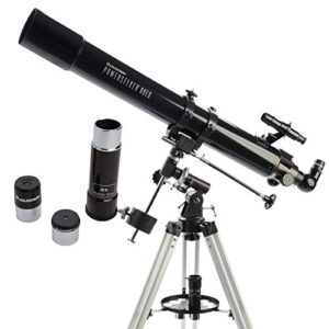 celestron – powerseeker 80eq telescope – manual german equatorial telescope for beginners – compact and portable – bonus astronomy software package – 80mm aperture