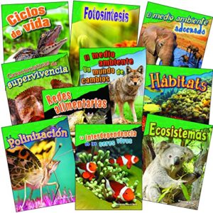 let’s explore life science grades 2-3 spanish, 10-book set (science readers) (spanish edition)