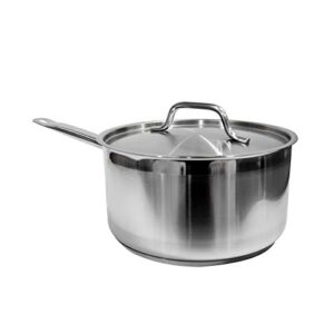 update international ssp-2 stainless steel sauce pan with cover, 2-quart, silver